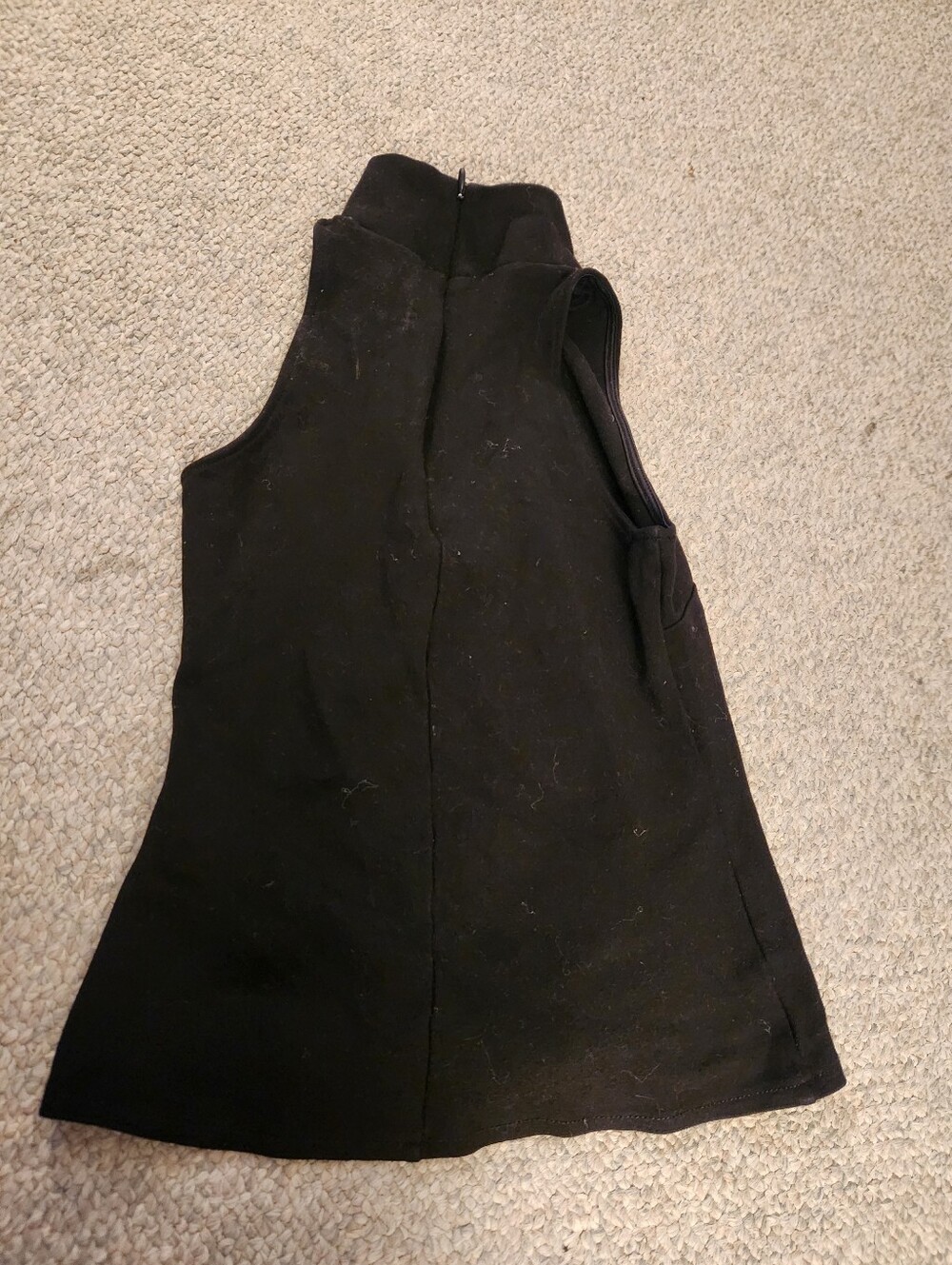 Women's H&M Black Sleeveless Mock Neck Top